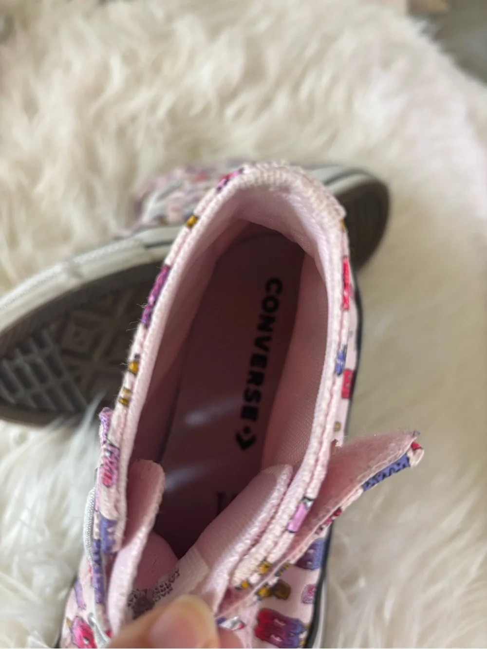 Converse Kids Pink Ice Cream & Popsicle High-Top Sneakers